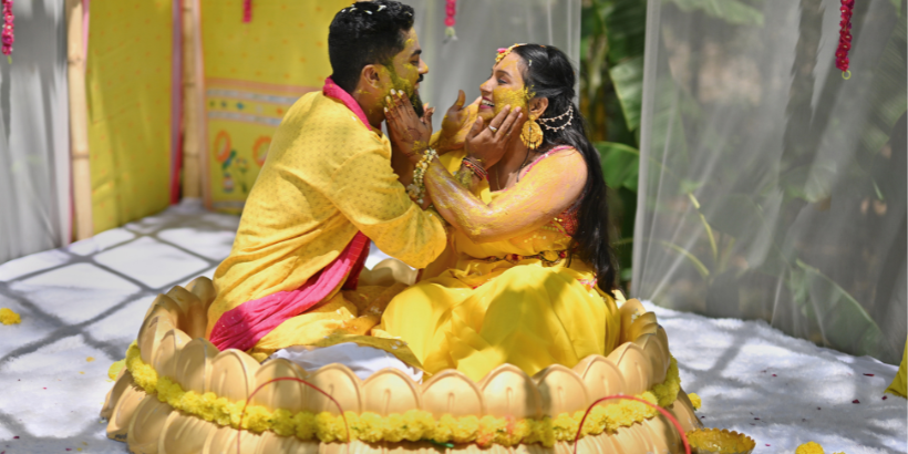 Turmeric Haldi ceremony