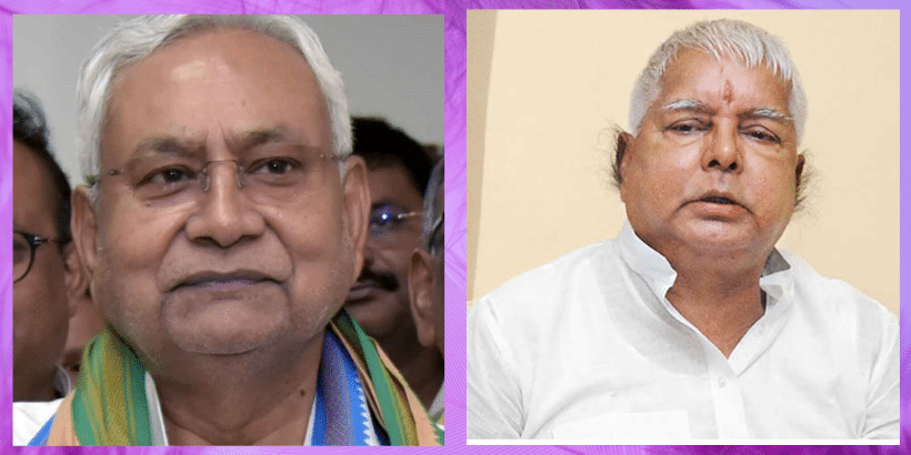 Nitish Kumar and Lalu Yadav