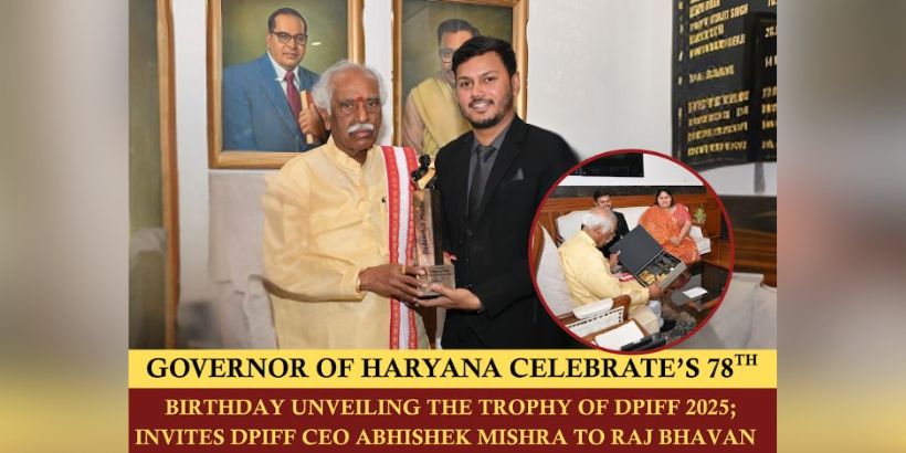 Governor Dattatreya Unveils DPIFF 2025 Trophy