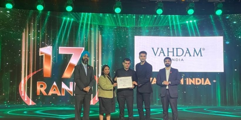 VAHDAM India Ranks 17 Among Great Mid-size