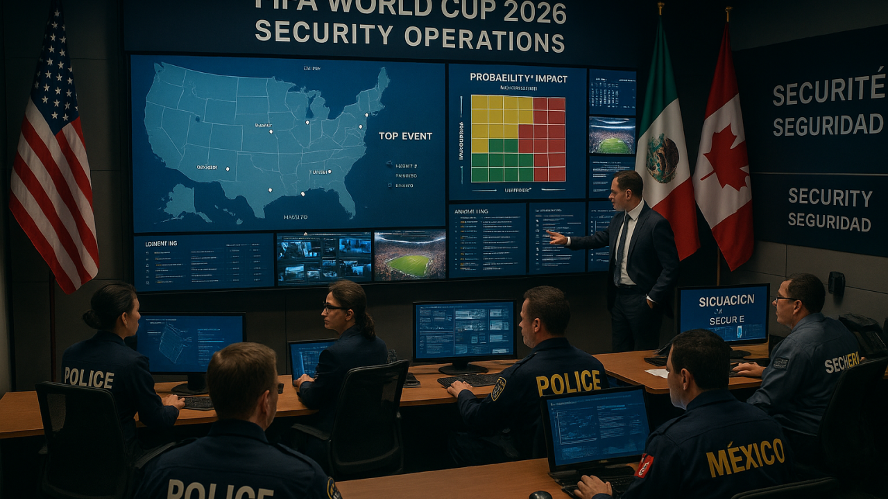 Advanced security technology and surveillance systems deployed for FIFA World Cup 2026