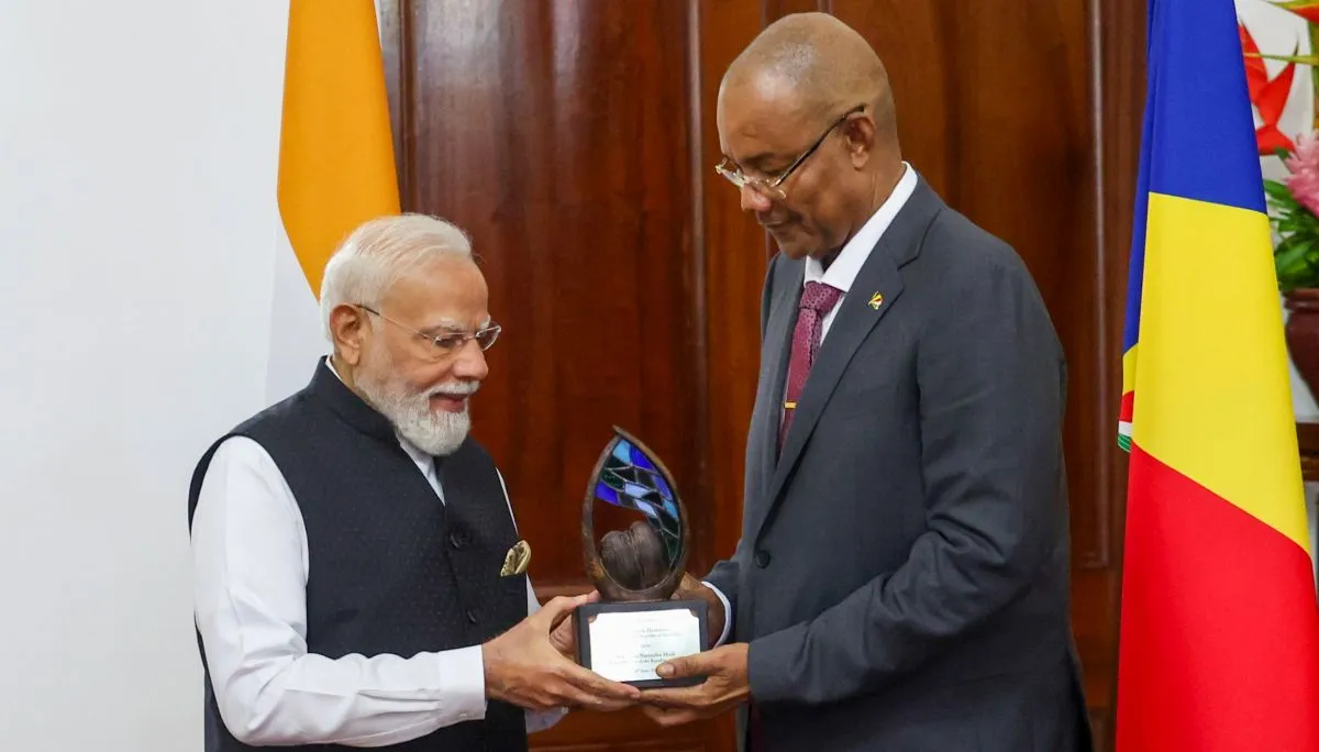 PM Modi Receives Seychelles’ Highest Civilian Honour ‘Guardian of the Blue Horizon’