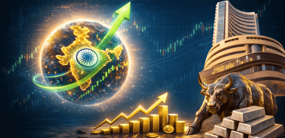 Investors monitor stock market activity at a financial trading center as Indian equity markets track global developments.