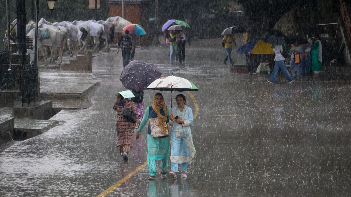 Dark monsoon clouds over India as heavy rainfall begins across multiple states