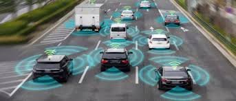 AI-powered vehicle safety technology displayed in a modern car equipped with advanced driver assistance systems