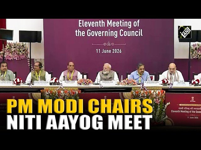 Prime Minister Narendra Modi chairs the 11th NITI Aayog Governing Council Meeting in New Delhi on June 11, 2026