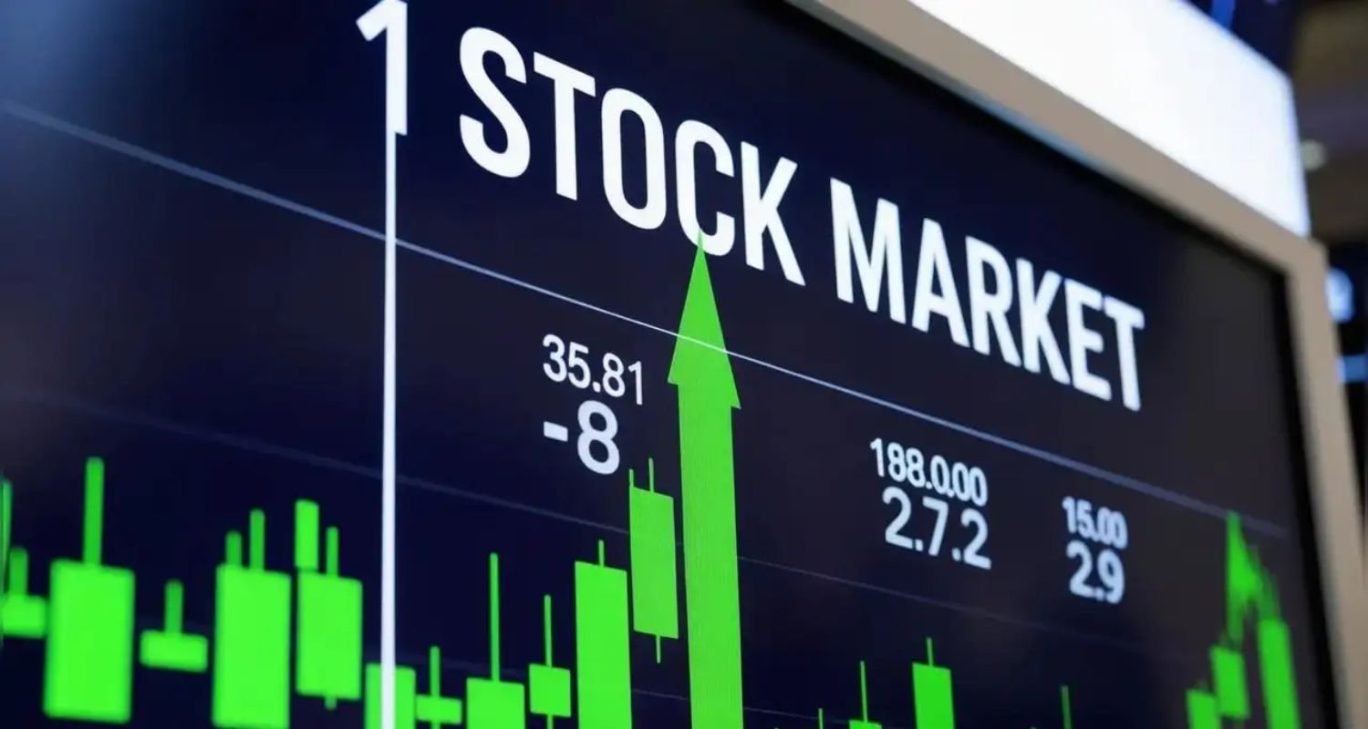 Investors monitor stock market performance as Sensex surges sharply during a strong trading session
