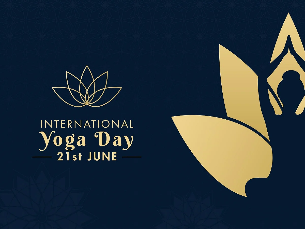 People participating in a large-scale yoga practice session ahead of International Yoga Day 2026 celebrations.