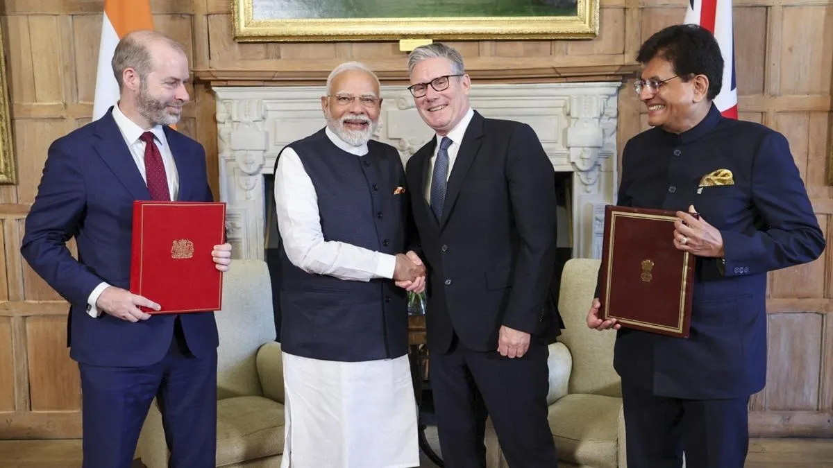 India–UK Free Trade Agreement Comes into Force, Opening Duty-Free Access for Nearly 99% of Indian Exports